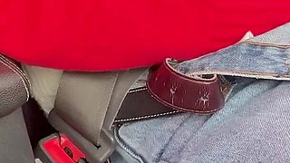 On the Highway I Make the Uber Driver Cum