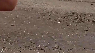 Stripping Naked and Walking on Public Beach