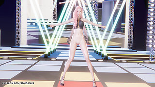 Mmd Twice - I Can't Stop Me Seraphine Sexy Striptease League of Legends Hentai Uncensored