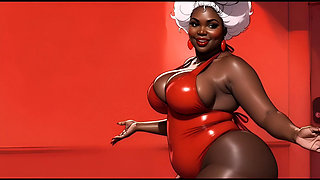 Married Cuckold Worships a Big Black Ass. Cartoon