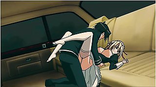 Blonde Maid With Big Nice Tits Loves Fucking Inside The Car