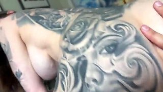 Big Goth Step Sis POV - Chantal Danielle Fucks Scott Stark - Creampie & Cumshot