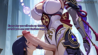 Raiden shapes a useful pleasure vessel from her new girl (Anal JOI)