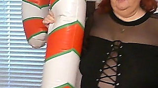 Big Beautiful Nurse Vicki Trys to Squash Her Candy Cane?