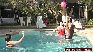 Join the Girls for a Sizzling Game of Strip Volleyball