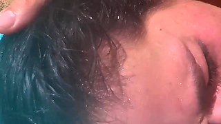 Wet Big Ass Brunette Gets Face Fucked by the Pool