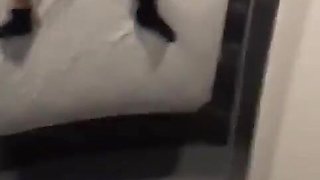 Full-Contact Love Reflected in the Hotel Room Ceiling Mirror - Real Homemade