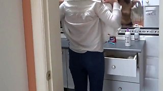 My sister-in-law loves showing off while she asks me to jerk off