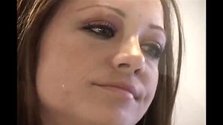 Young French Babe Takes Huge Cock in Her Pretty Face