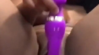 Fucking My Pussy with Muilti Vibrator Rubbing My Clit Cumming Hard