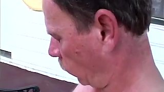 Ugly Dyke Raquel In Black Latex Outfit Makes Dude Lick Her Big Pleasure Bud And Regaled Him With A Big Strap-on