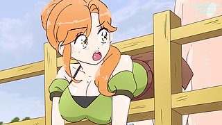 Alex got stuck in the fence on purpose and Steve fucked her! hentai porn anime sex 4K 2026