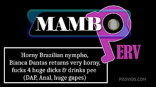 Horny Brazilian Nympho, Bianca Dantas Returns Very Horny, Fucks