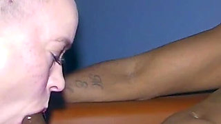 Girl with Shaved Head Sucks and Fucks BBC Druff Bandit