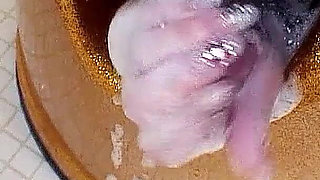 Sweet Asian teen banged by step dad while bathing