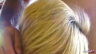 Blonde Big Tit Shemale Leticia Fucked Anally Outdoors on Vacation