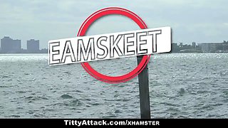 Tittyattack - big titted mexican fucked by the pool