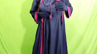 Beautiful Amena Bhabhi has sex indoors wearing a burqa and hijab