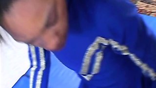 Black Cheerleader in Uniform Gets Deep Anal from White Cock