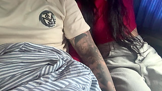 Road to Medellin; Jerkoff and Fingering Pussy with in Service Bus
