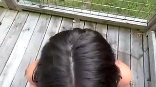 Busty Erin Backshots Balcony Passion With POV Ecstasy