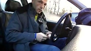 Wanking in the Car