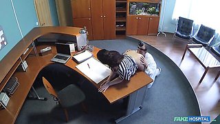 Office fuck in the doggy style with a gorgeous Natasha Jungle