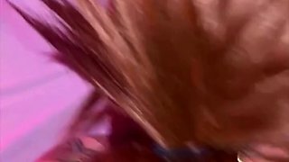 Tiny titted redhead showed off her abilities in bed POV