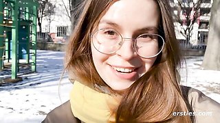 Daniela stuffs her panties inside and comes hard