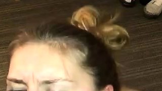 Amateur blonde teen sucks dick in hot pov blowjob sex tape