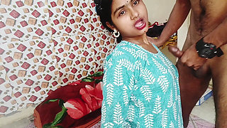 Session 22. Indian Desi Romantic Couple, Blowjob Cumshot Sex