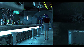 Stranded in Space - Sasha Flashing Her Big Tits