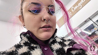 Plump Chick Burps at the Supermarket Embarrassing Public Display