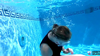 Underwater Wetsuit & Mask Fetish Filling, Bubbles & Breath Control