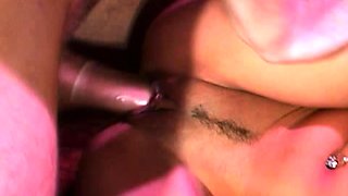 Flexible Asian fucked in hardcore threesome