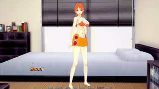 Fantasy Date - Fantasy Date - Undressing the Beautiful Nami from One Piece
