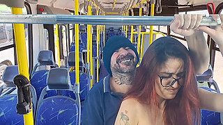 Stranger Kept an Eye on the Hottie Inside the Bus!