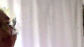 Beautiful Brunette Big Boobs Rides Fake Cock