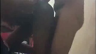 Indian Slender Woman Displays Globes and drilling