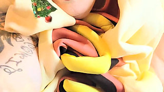 Time for the Reindeer Rear Games Shes Cumming Going Insane