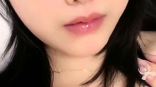 POV close up asian gf blowjob