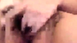 Hairy BBW with Big Tits Masturbates on Webcam