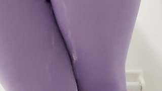 Pissing My Self in Purple Leggings