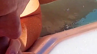 Amateur Blonde Mature Wife Enjoys It Outdoors