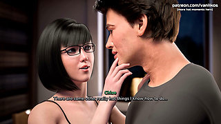 Freshwomen Season 3 - 18yo Nerdy Asian Teen with Glasses Hot Blowjob in Library with Cum in Mouth and Facial Cumshot