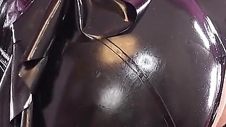 Fetish MILF Solo Orgasm Masturbation Free Pon Video Latex Girl with Big Natural Boobs