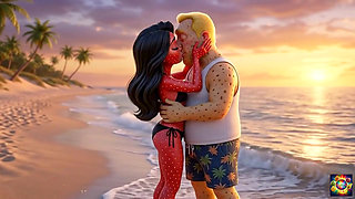 Beachside Passion at Sunset- AI Hentai ASMR