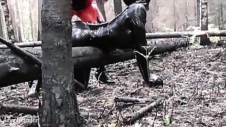 Latex Fetish Play With Rubber Doll