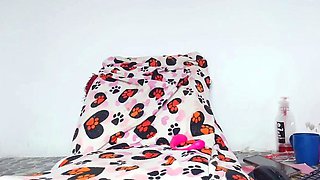 Amateur striptease and Solo masturbation