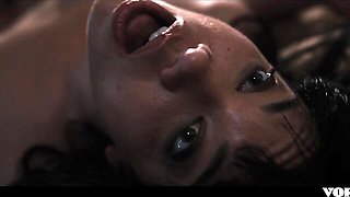 Innocent Little Puck's pussy eating dirt